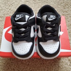 Baby/TD Nike Dunk Low Black White